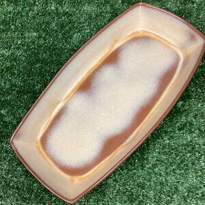 Vintage Frankoma Pottery Serving Dish Platter Desert Gold 94Q